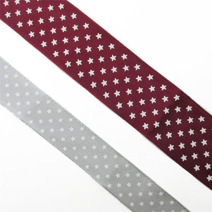 Ribbon with Small Star Pattern - by the metre - 6045