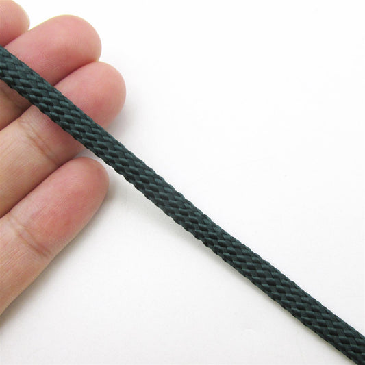 Braided Cord - Dark Green - 5mm - by the metre - 5444