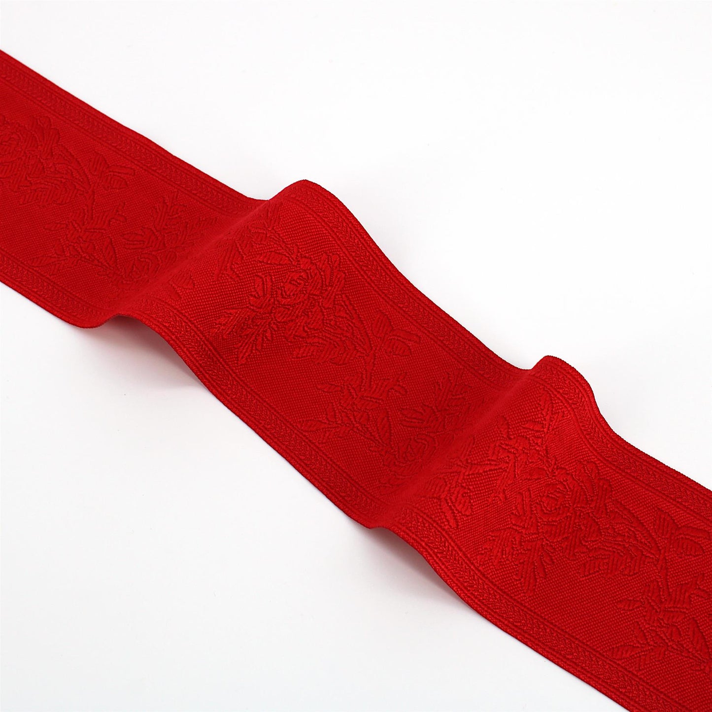 Climbing Rose Jacquard Braid - 56mm - by the metre - 5513