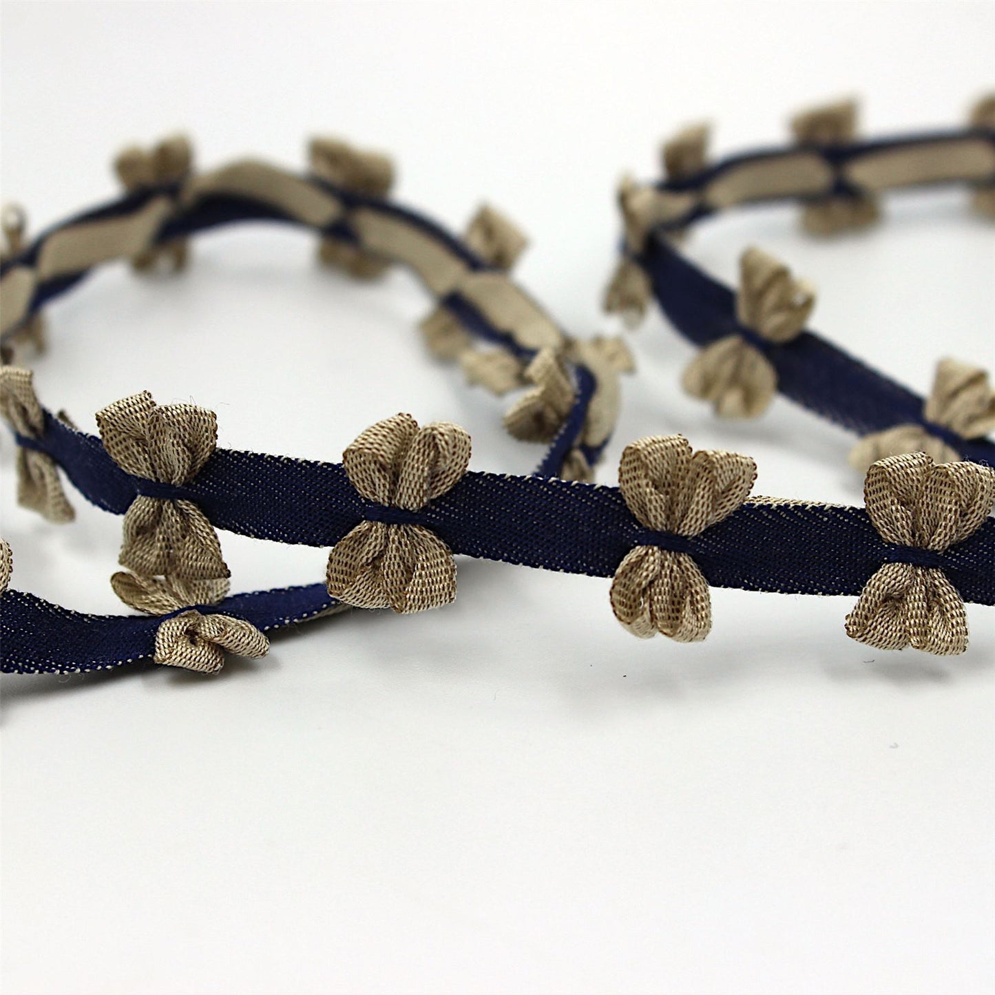 Denim Tape With Bows 20mm 8871