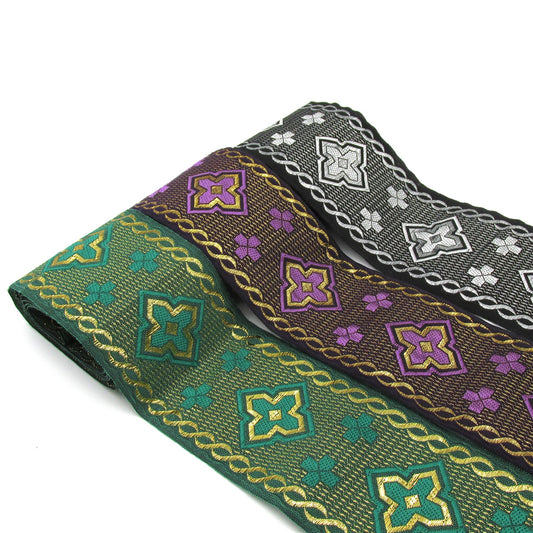 Wide Celtic Brocade Braid - 6cm - by the metre - 8246