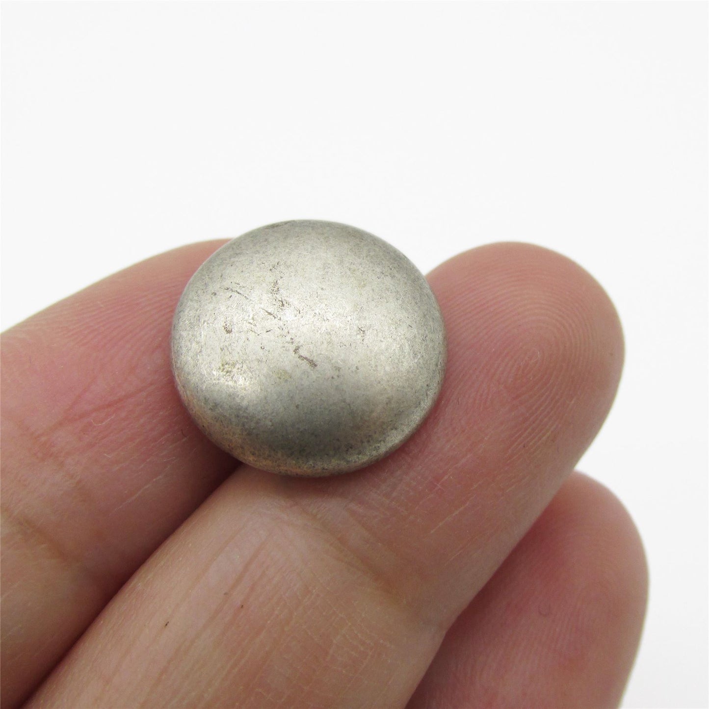 Flat Top Metal Domed Button - 4405
