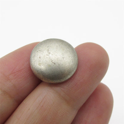 Flat Top Metal Domed Button - 4405