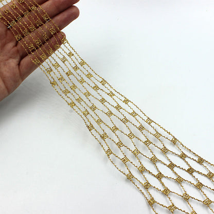 Expandable Wired Lurex Net Braid x 1m - 9511
