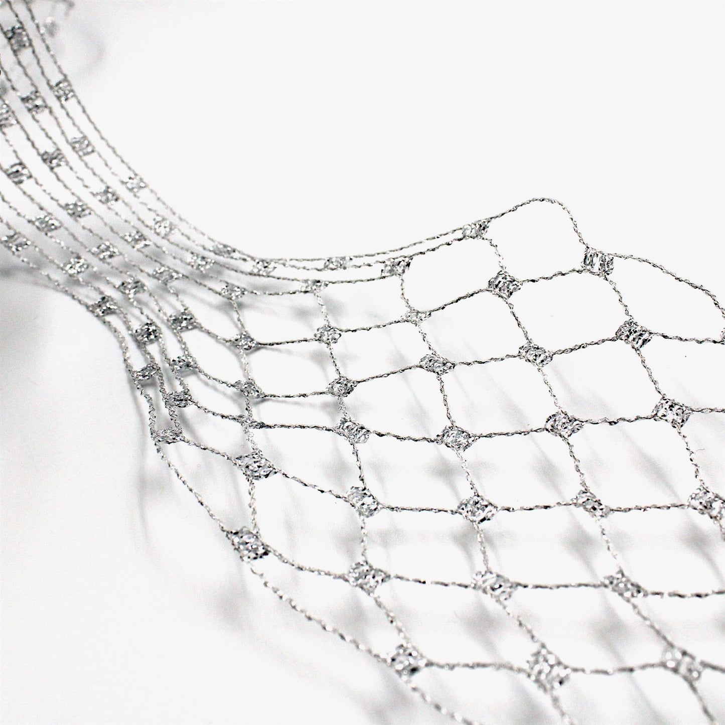 Expandable Wired Lurex Net Braid x 1m - 9511