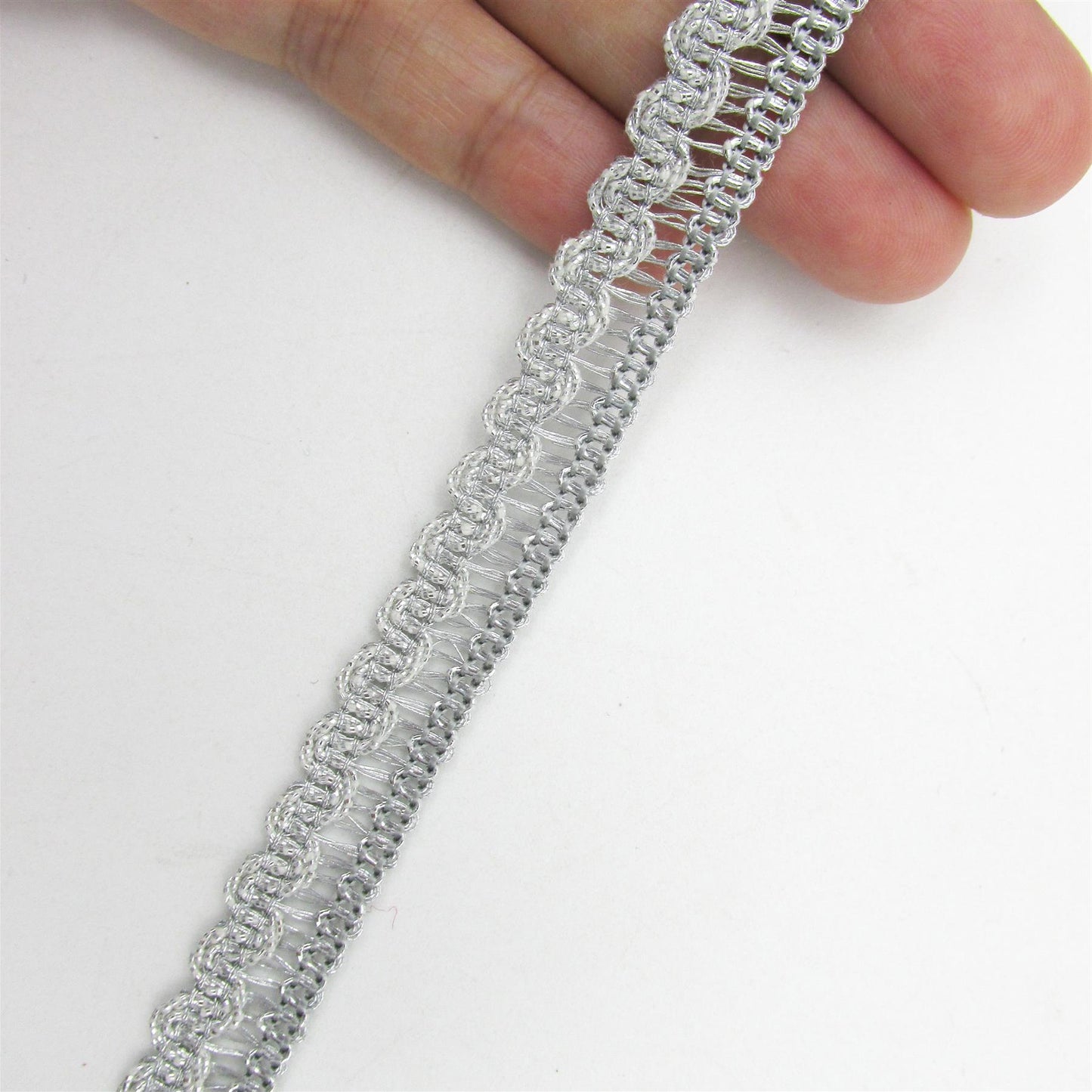 Metallic Braid With Scalloped Edge 12mm 3346