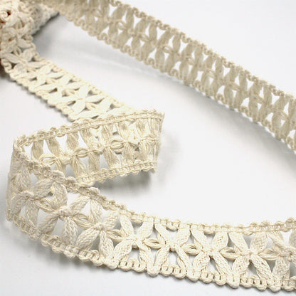 Cotton Openwork Braid  - Natural - 28mm - by the metre - 5582