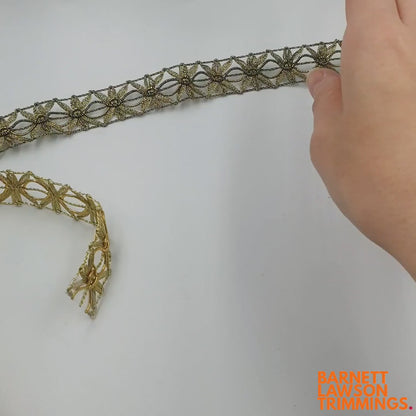 Metallic Openwork Braid 30mm 8213