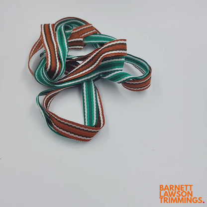 Vintage Striped Braid 15mm 3074