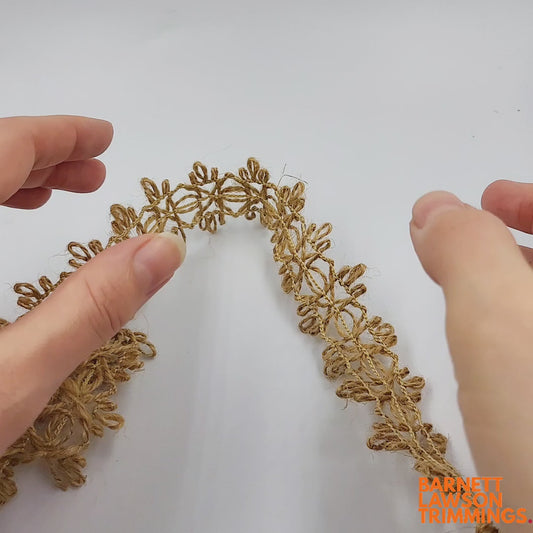Open Design Jute Braid Natural 38mm x1m - 5339