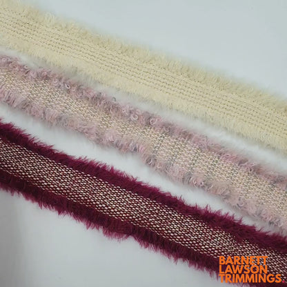 Woven Metallic And Faux Fur Braid 30mm 5393
