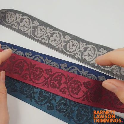 Reversible Jacquard Braid 40mm 5395