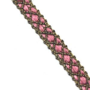2233 Pink/Old Gold 15mm